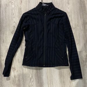Black striped Lululemon Sweater/Jacket